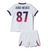 Koszulka piłkarska Paris Saint-Germain Joao Neves #87 Strój wyjazdowy dla dzieci 2026-27 tanio Krótki Rękaw (+ Krótkie spodenki)